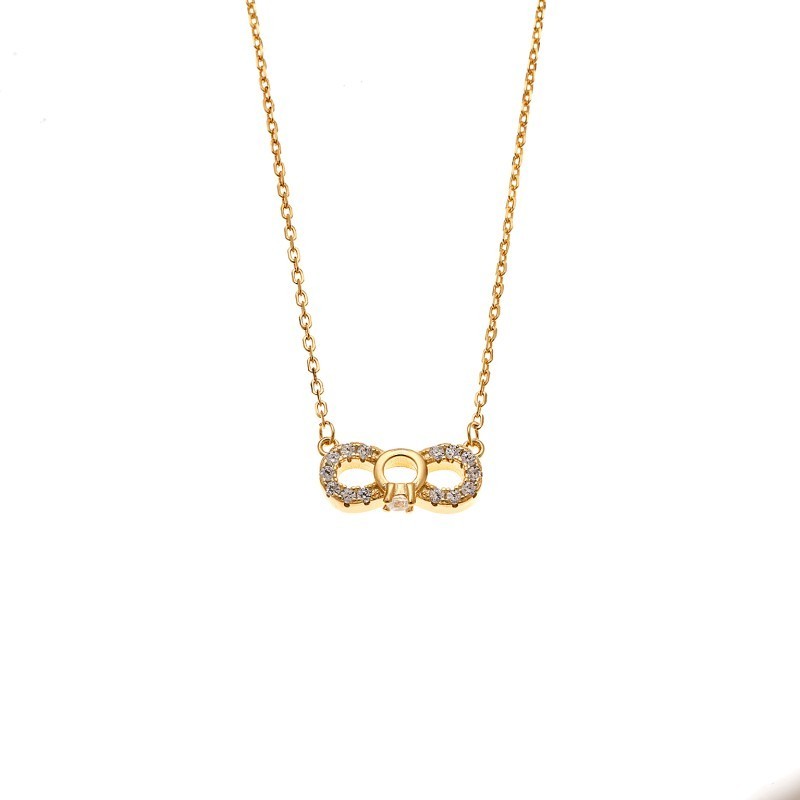 Κολιέ Senza από επιχρυσωμένο ασήμι 925