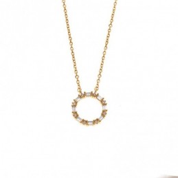 Κολιέ Senza από επιχρυσωμένο ασήμι 925