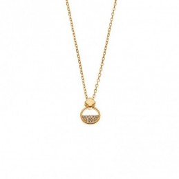 Κολιέ Senza από επιχρυσωμένο ασήμι 925