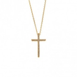 Κολιέ Senza από επιχρυσωμένο ασήμι 925