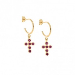 Σκουλαρίκια Κρίκοι Senza επιχρυσωμένο ασήμι 925