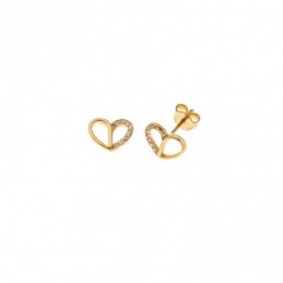 Σκουλαρίκια Senza από επιχρυσωμένο ασήμι 925