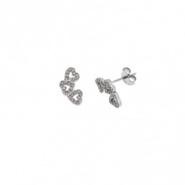 Σκουλαρίκια Senza από ασήμι 925