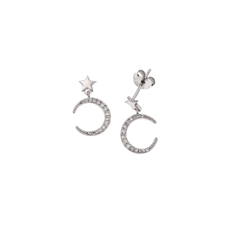 Σκουλαρίκια Senza από ασήμι 925