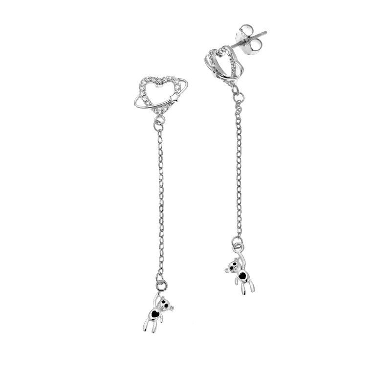 Σκουλαρίκια Senza από ασήμι 925