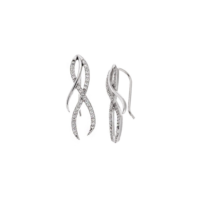 Σκουλαρίκια Senza από ασήμι 925