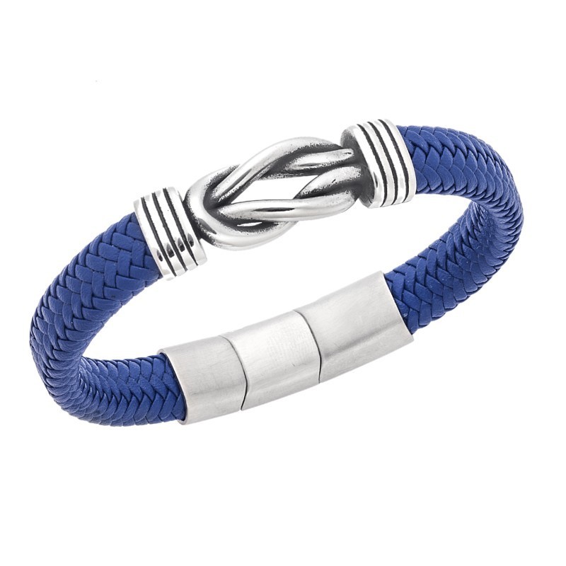 Βραχιόλι Senza Men`s Steel Red Leather Strap SSD3268BL