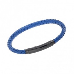 Βραχιόλι Senza Men`s Steel Blue Leather Strap SSD4990BBL