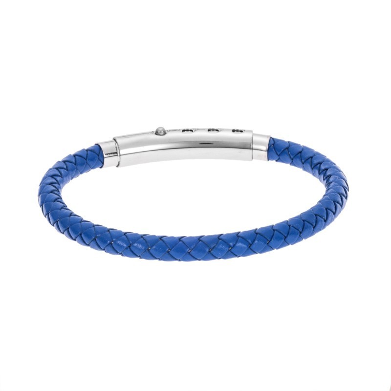 Βραχιόλι Senza Men`s Steel Blue Leather Strap SSD4990BL