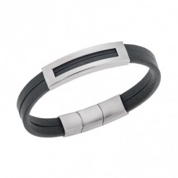 Βραχιόλι Senza Men`s Steel Green Leather Strap SSD5610SGN