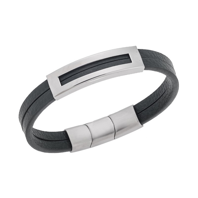 Βραχιόλι Senza Men`s Steel Green Leather Strap SSD5610SGN