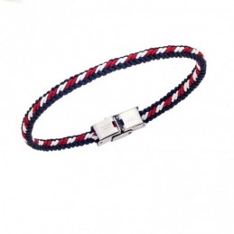 Βραχιόλι Senza Men`s Steel Navy Style Cord Strap SSD5611SNRD