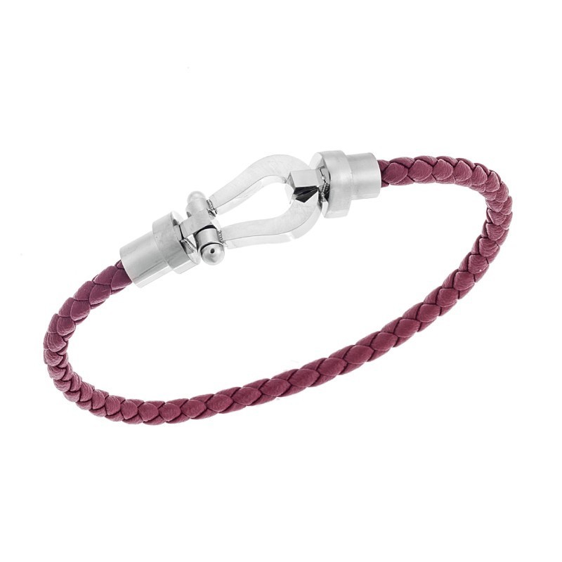 Βραχιόλι Senza Men`s Steel Red Leather Strap SSD5673SRD