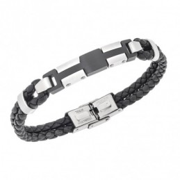 Βραχιόλι διπλό Senza Men`s Steel