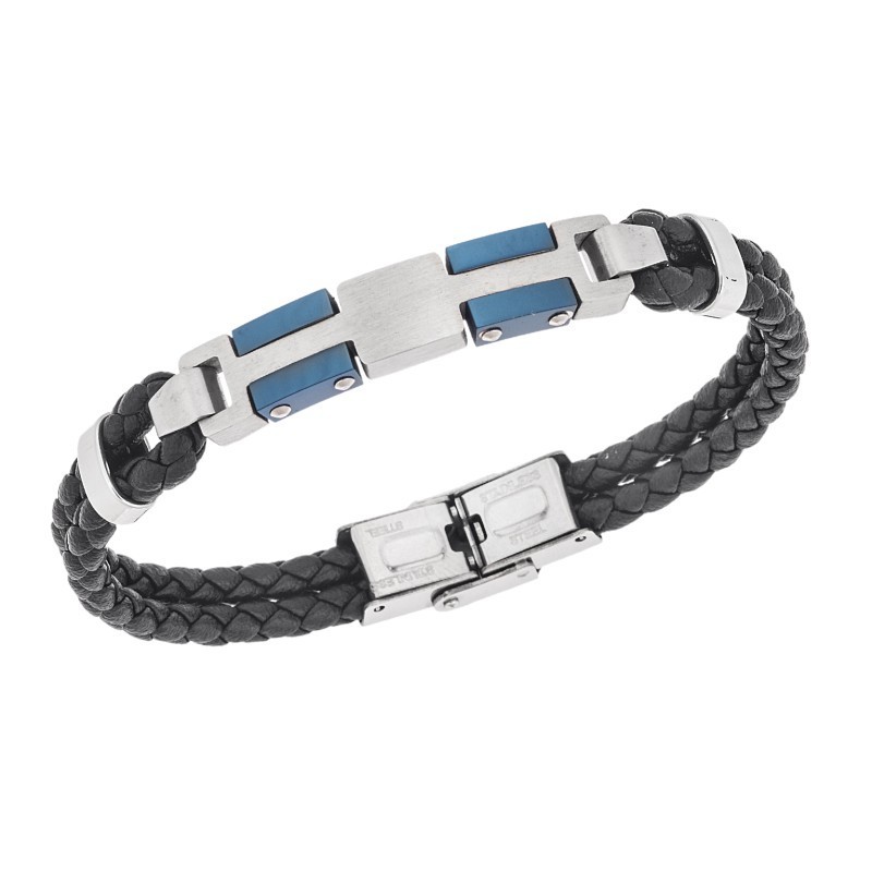 Βραχιόλι διπλό Senza Men`s Steel