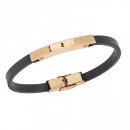 Βραχιόλι Senza Men`s Gold Plated Steel