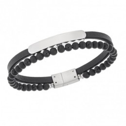 Βραχιόλι διπλό Senza Men`s Steel