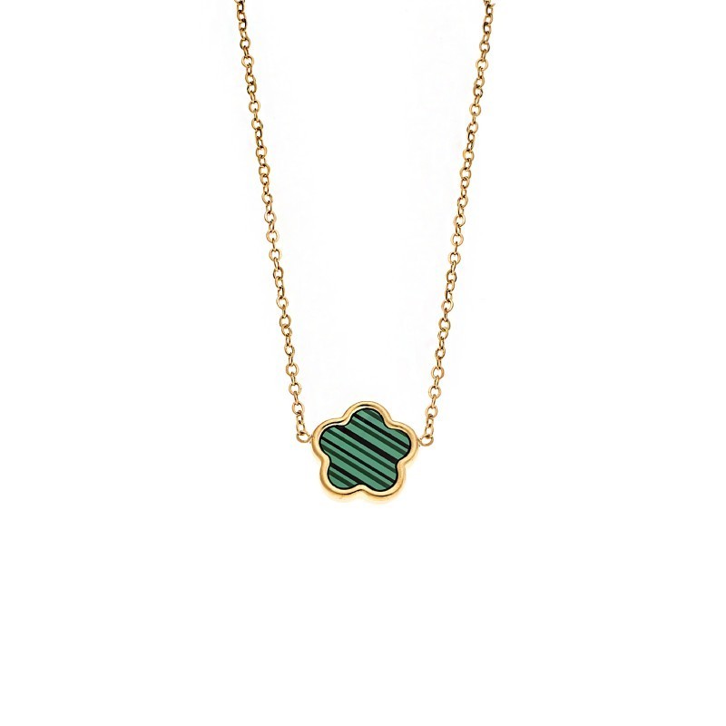 Κολιέ Γυναικείο Senza Gold Plated Stainless Steel