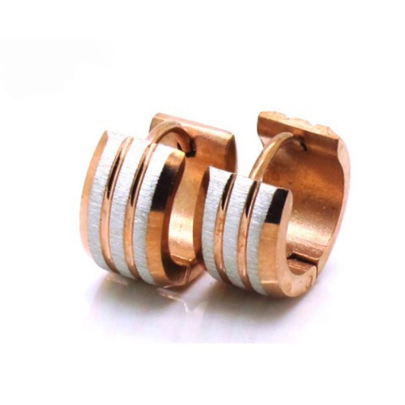 Σκουλαρίκια Senza Steel Rose Gold SSD30917