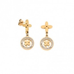 Σκουλαρίκια Γυναικεία SENZA Gold Plated Steel SSD5397GD