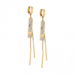 Σκουλαρίκια Γυναικεία SENZA Gold Plated Steel SSD5399GD