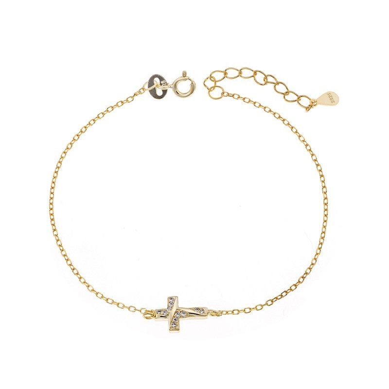 Βραχιόλι Senza επιχρυσωμένο ασήμι 925
