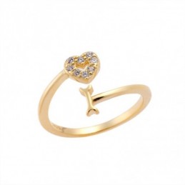 Δαχτυλίδι Chevalier Senza Silver 925 Gold Plated SSR2466GD