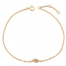 Βραχιόλι SENZA Silver 925 Gold Plated SSR2280GD