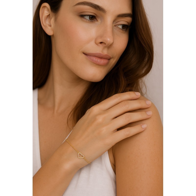 Βραχιόλι Γυναικείο Senza από επιχρυσωμένο ασήμι 925