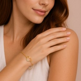 Βραχιόλι Γυναικείο Senza από επιχρυσωμένο ασήμι 925