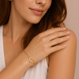 Βραχιόλι Γυναικείο Senza από επιχρυσωμένο ασήμι 925