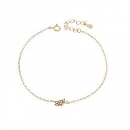 Βραχιόλι Γυναικείο Senza από επιχρυσωμένο ασήμι 925
