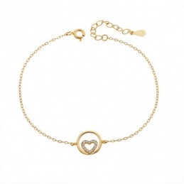 Βραχιόλι Γυναικείο Senza από επιχρυσωμένο ασήμι 925