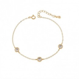 Βραχιόλι Γυναικείο Senza από επιχρυσωμένο ασήμι 925