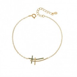 Βραχιόλι Γυναικείο Senza από επιχρυσωμένο ασήμι 925