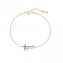 Βραχιόλι Γυναικείο Senza από επιχρυσωμένο ασήμι 925