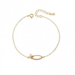 Βραχιόλι Γυναικείο Senza από επχρυσωμένο ασήμι 925