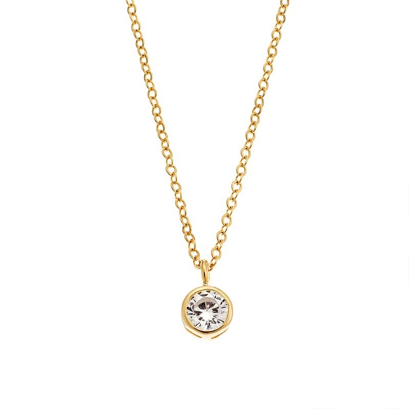 Κολιέ SENZA Silver 925 Gold Plated SSR2241GD