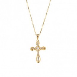 Μενταγιόν Senza επιχρυσωμένο ασήμι 925