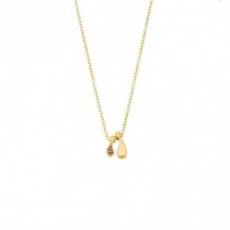 Κολιέ Senza επιχρυσωμένο ασήμι 925 με οικογένεια