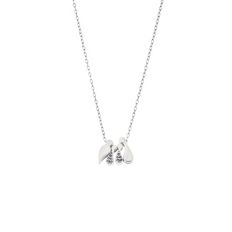 Κολιέ Senza ασήμι 925 με οικογένεια