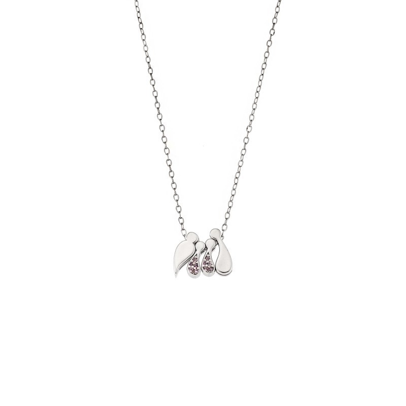 Κολιέ Senza ασήμι 925 με οικογένεια