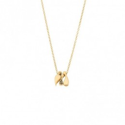 Κολιέ Senza επιχρυσωμένο ασήμι 925 με οικογένεια