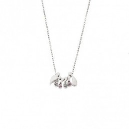 Κολιέ Senza ασήμι 925 με οικογένεια