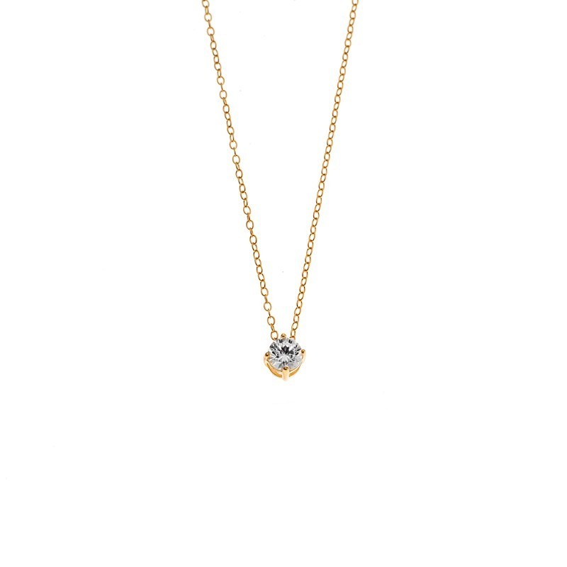 Μενταγιόν SENZA από επιχρυσωμένο ασήμι 925