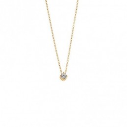 Μενταγιόν SENZA από επιχρυσωμένο ασήμι 925