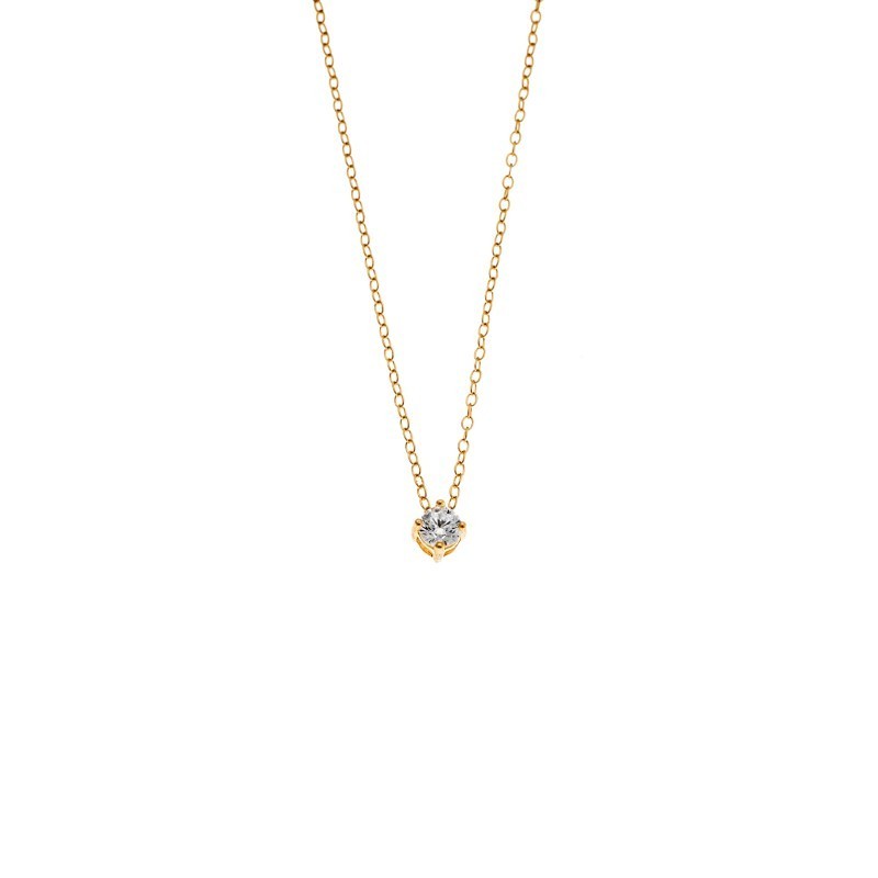 Μενταγιόν SENZA από επιχρυσωμένο ασήμι 925