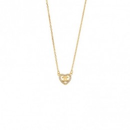 Κολιέ Senza από επιχρυσωμένο ασήμι 925