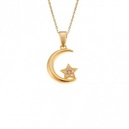 Μοτίφ Senza από επιχρυσωμένο ασήμι 925