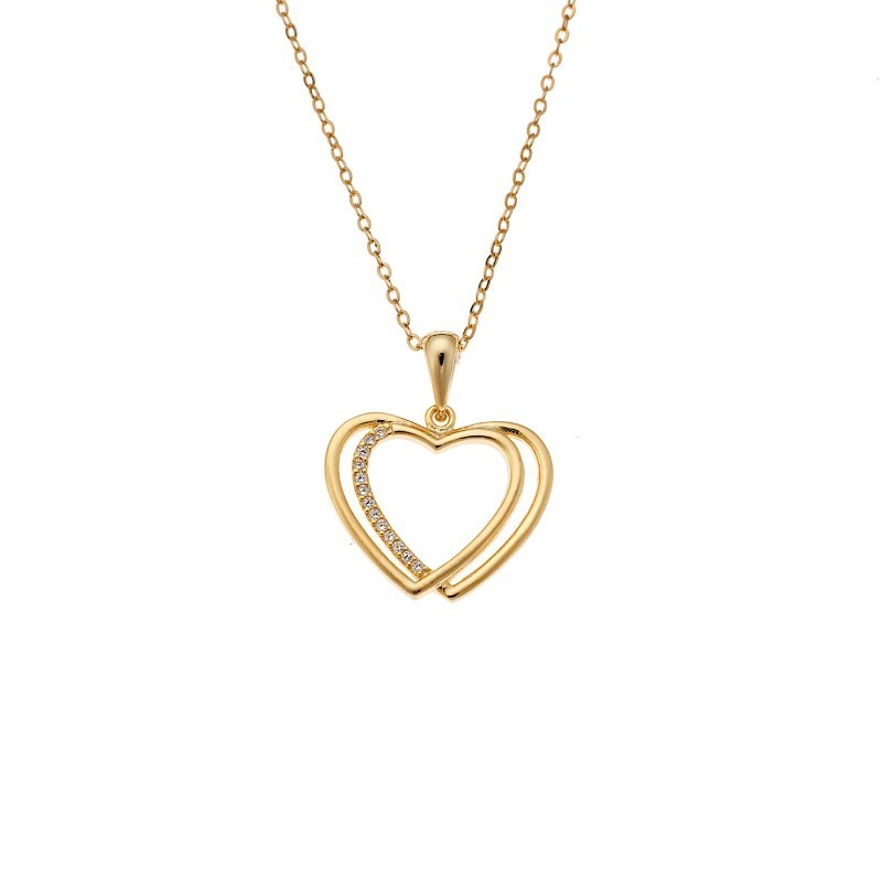 Μενταγιόν Senza από επιχρυσωμένο ασήμι 925